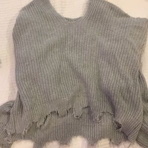 fringed sweater